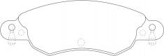 NIBK, Brake Pad, 573026B, PN0185W, BENDIX EUR
