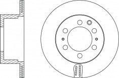 Rotor Disc, NIBK, 4243160170, RN1157V, OEM (019057)