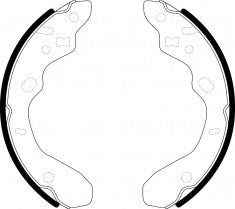 NIBK, Brake Shoes, NN-3574, FN3394, AKEBONO