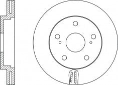 จานโรเตอร์, NIBK, 43512-0R010, RN1434V, TOYOTA (018869)