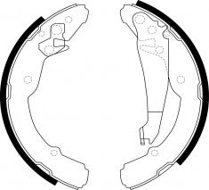 NIBK, Brake Shoes, 1J0698525, FN0554, SEAT