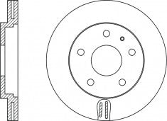 Rotor Disc, NIBK, 1J0615301L, RN1082V, AUDI (009643)