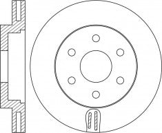 Rotor Disc, NIBK, 40206-EB70B, RN1625V, NISSAN (018481)