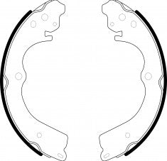 NIBK, Brake Shoes, NN-6025, FN7753, AKEBONO