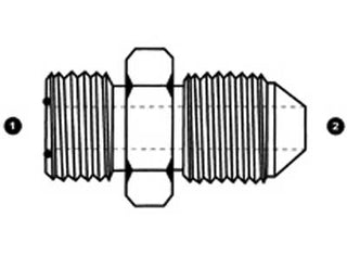 6337-04-04 - 1/4" Male ORFS x 1/4" Male JIS 30° - Steel Hydraulic Adapters (090625)