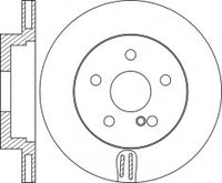 Rotor Disc, NIBK, A 000 423 12 12, RN1795V, MERCEDES-BENZ (017896)