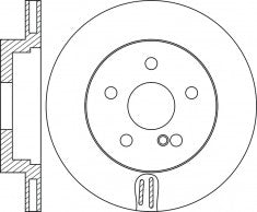 Rotor Disc, NIBK, A 000 423 12 12, RN1795V, MERCEDES-BENZ (017896)