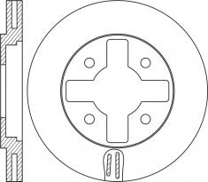 Rotor Disc, NIBK, 561222B, RN1455V, BENDIX (018548)
