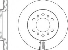 Rotor Disc, NIBK, MB699716, RN1217V, MITSUBISHI (018257)
