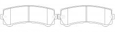 ผ้าเบรค NIBK DB2060 PN2803 BENDIX AUS (018523)
