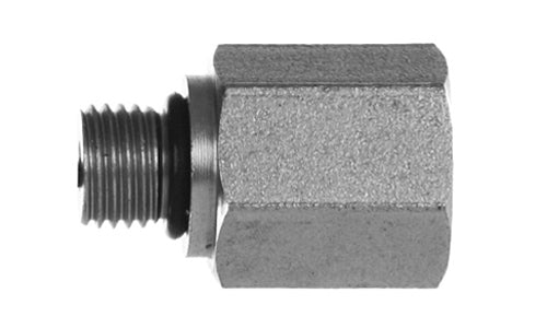 6405-24-24 - 1 1/2" ORB ตัวผู้ x 1-1/2" ข้อต่อไฮดรอลิกตัวเมีย NPTF (081073)