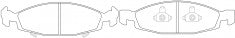 NIBK, Brake Pad, DB1715, PN0208, BENDIX AUS