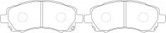 NIBK, Brake Pad, A-462WK, PN7398, AKEBONO