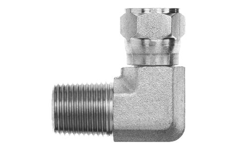 6501-32-32 - 90 Elbow, 2" NPTF Male x 2" JIC (2 1/2"-12 thread) Female Swivel hydraulic fittings (081161)
