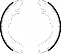 NIBK, Brake Shoes, NR-4516, FN5524, AKEBONO