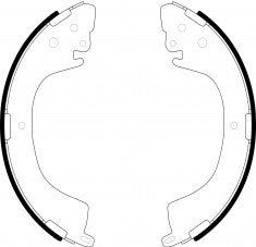 NIBK, Brake Shoes, NN-3061, FN6718, AKEBONO