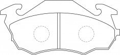 NIBK, Brake Pad, A-335K, PN7251, AKEBONO