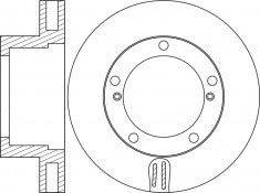 Rotor Disc, NIBK, 402060T301, RN1359V, NISSAN (018369)