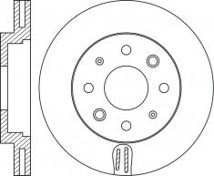 Rotor Disc, NIBK, 51712-2F100, RN1799V, HYUNDAI (017699)