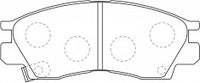 NIBK, Brake Pad, A-223WK, PN3173, AKEBONO