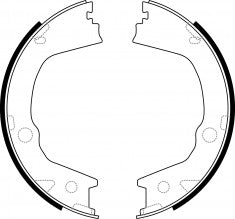 ผ้าเบรก, NIBK, 4833A34000, FN0709, SSANGYONG (018707)