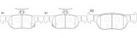 NIBK, Brake Pad, D2219-9459, PN5822, FMSI