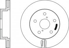 Rotor Disc, NIBK, 561435B, RN1010V, BENDIX (018724)