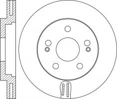 Rotor Disc, NIBK, MN116979, RN1641V, MITSUBISHI (018245)