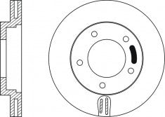 Rotor Disc, NIBK, 561301B, RN1026V, BENDIX (019021)