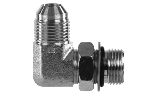 ข้อต่อไฮดรอลิก 6801-20-20 -90 ข้องอ 1-1/4" JIC (1-5/8"-12 เกลียว) x 1 1/4" ORB (1 5/8"-12 เกลียว) ตัวผู้ (011184 )
