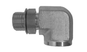 6805-10-06 - 90Â° Elbow, 5/8" ORB Male x 3/8" NPTF Female hydraulic fittings (081239)