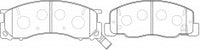NIBK, Brake Pad, A-470WK, PN1405, AKEBONO