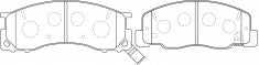 NIBK, Brake Pad, A-470WK, PN1405, AKEBONO