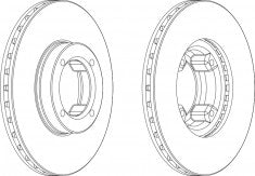 Rotor Disc, NIBK, 561431B, RN1336V, BENDIX (019073)
