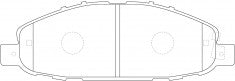 ผ้าเบรค NIBK, A-665WK, PN2475, AKEBONO (017574)