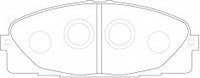 ผ้าเบรค NIBK, A-247K, PN1516, AKEBONO (019014)