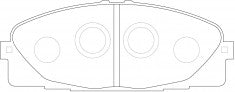 NIBK, Brake Pad, A-247K, PN1516, AKEBONO