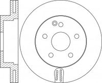 Rotor Disc, NIBK, 212 421 13 12, RN1463V, MERCEDES-BENZ (017882)