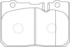 NIBK, Brake Pad, A-445K, PN1370, AKEBONO
