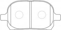 NIBK, Brake Pad, A-465WK, PN1401, AKEBONO