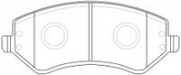 ผ้าเบรค NIBK DB1828 PN0058 BENDIX AUS (016892)