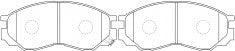 NIBK, Brake Pad, A-433WK, PN3369, AKEBONO