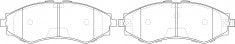 ผ้าเบรค NIBK DB1347 PN0374 BENDIX AUS (016794)