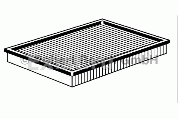 BOSCH, Air Filter, Z622-13-Z40, 0986AF1159, MAZDA