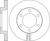 Rotor Disc, NIBK, 43512-26081, RN1358V, TOYOTA (018983)