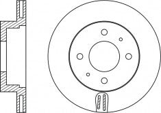 Rotor Disc, NIBK, 26311TA001, RN2009V, SUBARU (018777)