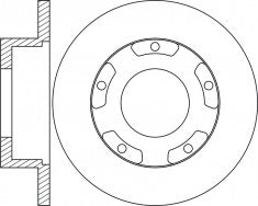 Rotor Disc, NIBK, 1 764 283, RN1843, FORD (017355)
