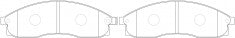 ผ้าเบรค NIBK, A- 382K, PN2309, AKEBONO (018381)