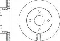 จานโรเตอร์, NIBK, 40206-ZW90A, RN1424V, NISSAN (018525)