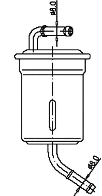 JS,, Petrol Filter (INJECTOR & CARBURETOR), 043-0961, FS9081, MAZDA